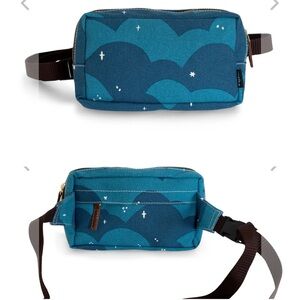 MAIKA Turquoise Canvas Plaka Fanny Pack